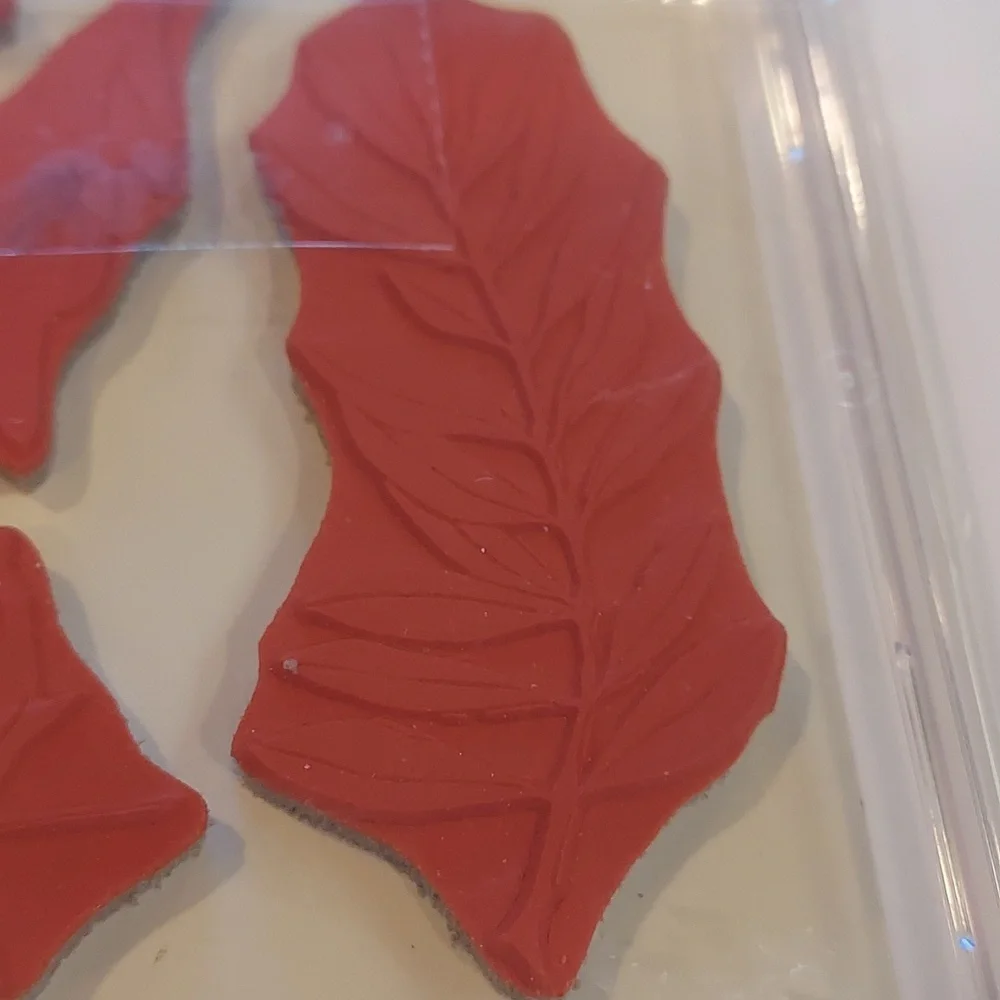 Rubber Stamps Leaf Pattern Leaves Stamp Set